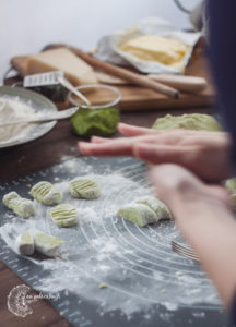 gnocchi z matcha