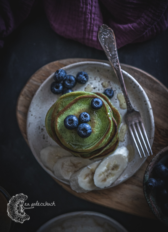 pancakes z matcha