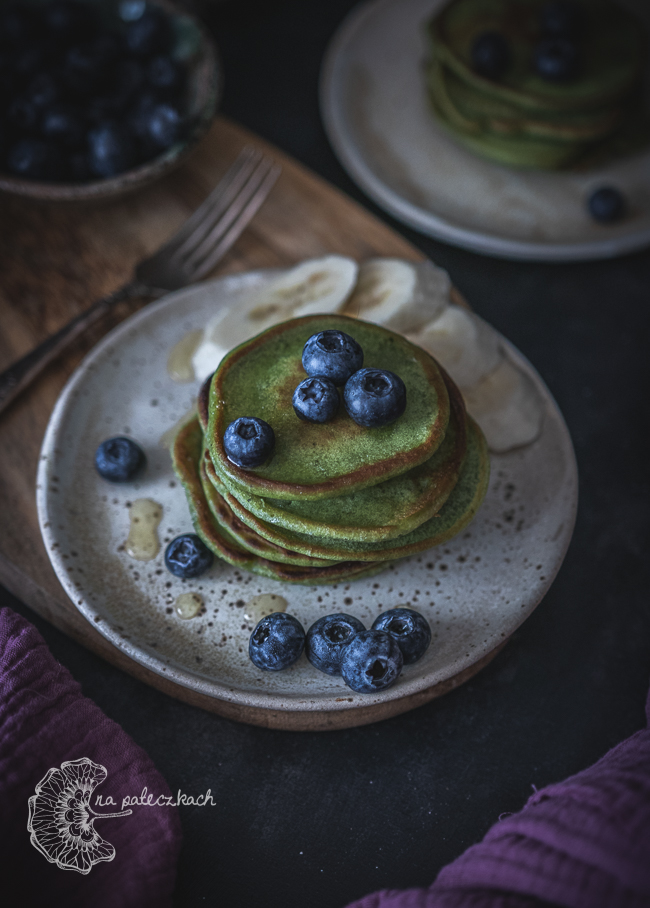 pancakes z matcha