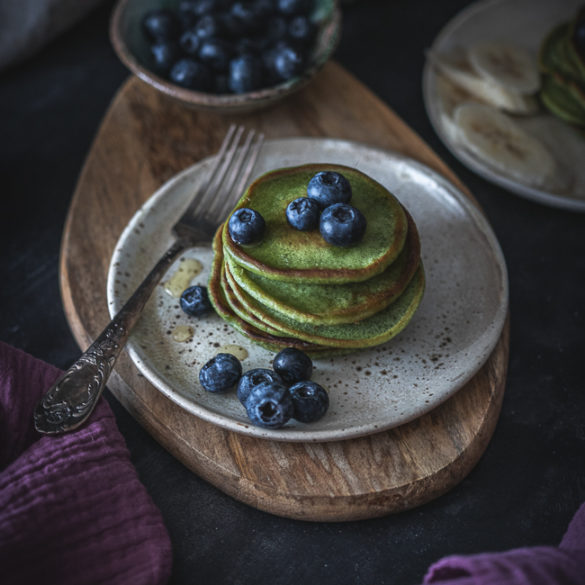 pancakes z matcha